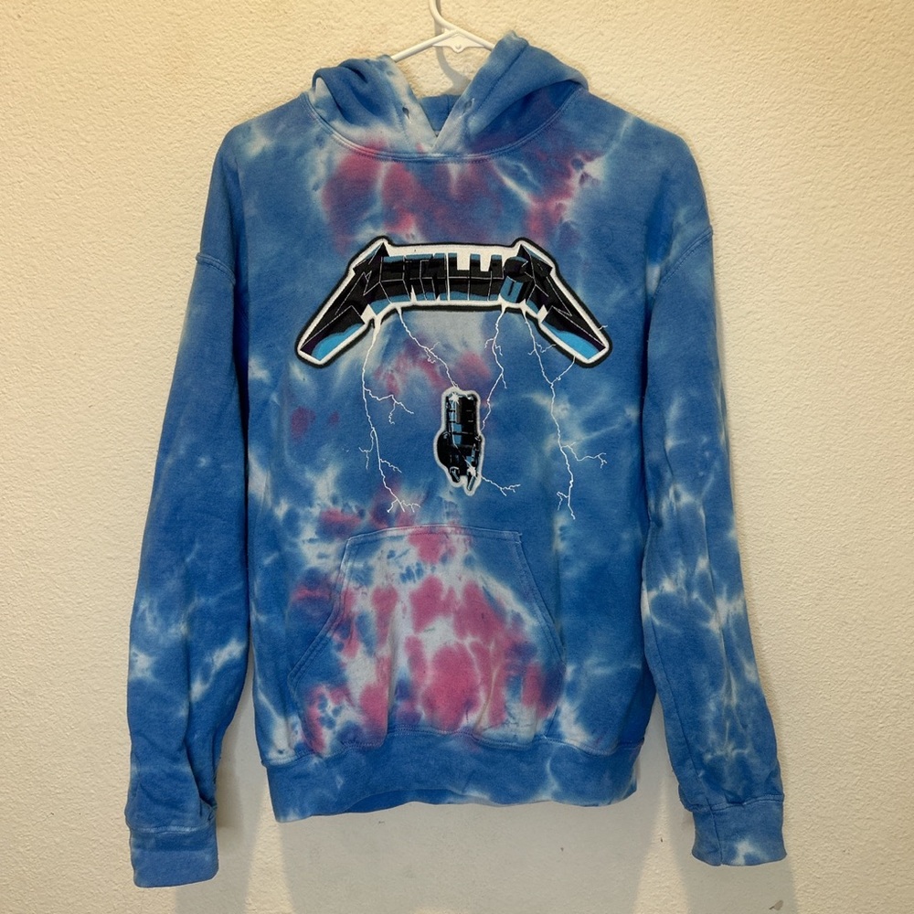 VINTAGE MATALLICA TYE DYE HOODIE